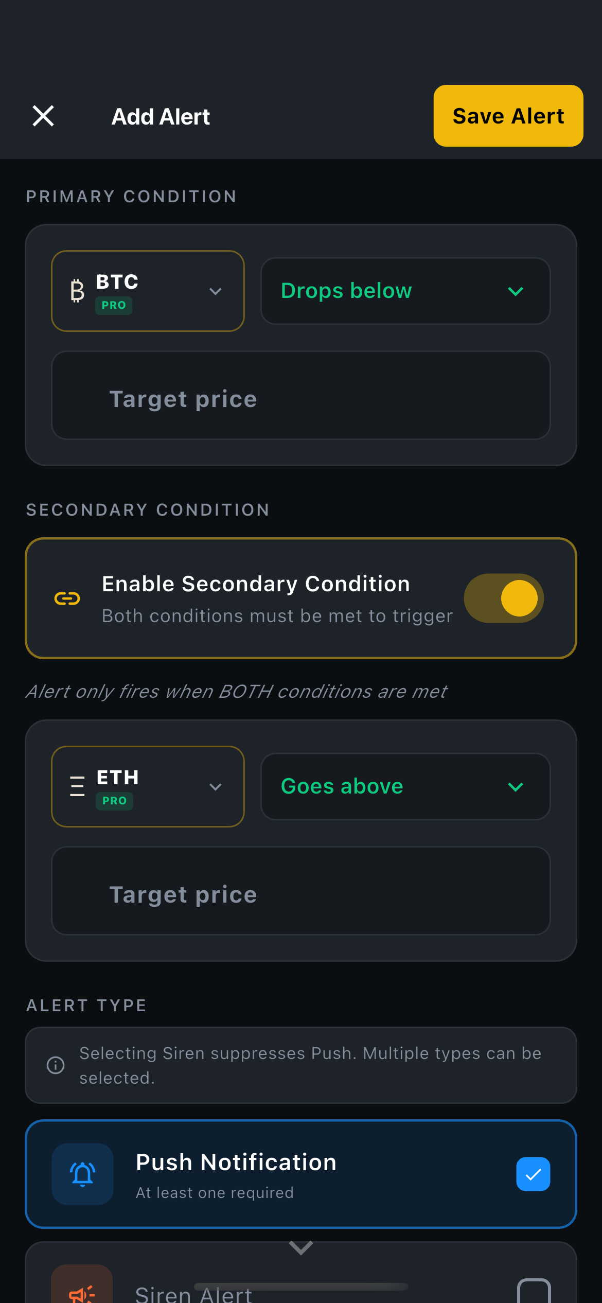 Dual-Condition Triggers